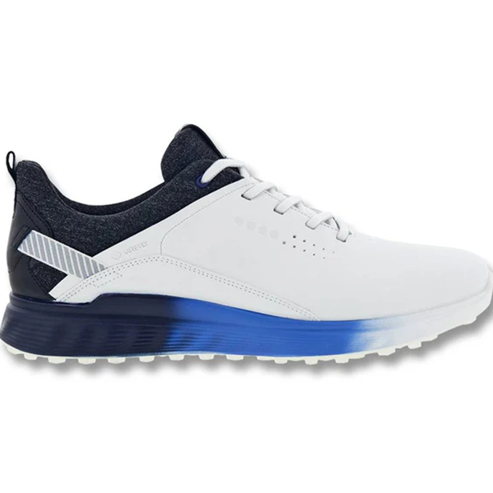 Ecco Men's S-Three Golf Shoes - White/Black - Maple Hill Golf